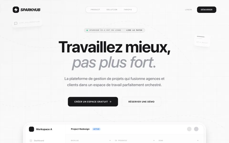 Capture d'écran de SparkHub